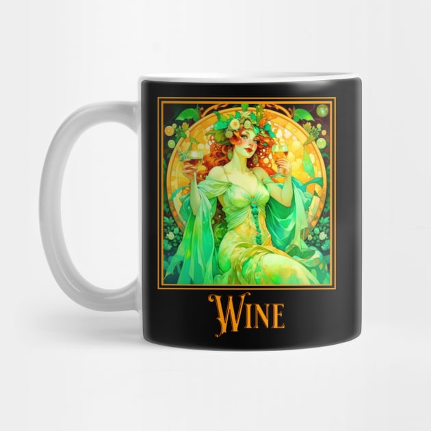 Art Nouveau Wine by HolidayBug